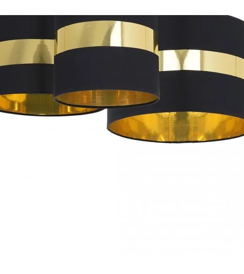 Lampa sufitowa PALMIRA BLACK / GOLD 3xE27