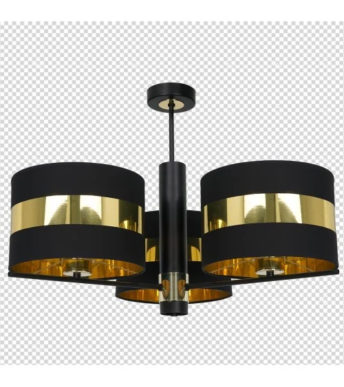 Lampa sufitowa PALMIRA BLACK / GOLD 3xE27