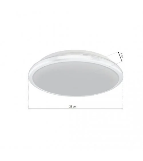 Plafon TERMA WHITE 28W LED IP44 360 cm