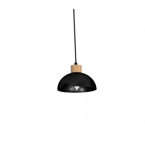Lampa wisząca ERIK Black/Wood 5xE27