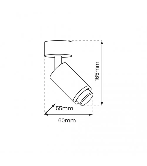 Spot MICA ZOOM WHITE 1xGU10