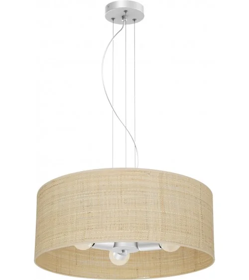 Lampa wisząca MARSHALL WHITE / RATTAN 3xE27 50cm