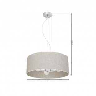 Lampa sufitowa LINO BIEL / LEN 3xE27 50cm
