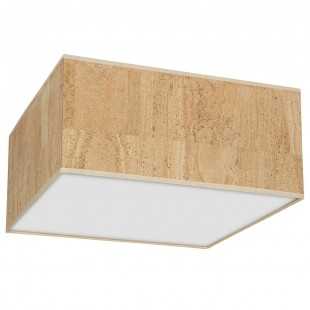 Lampa sufitowa CORK White/Cork 2xE27 40cm