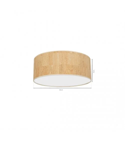 Lampa sufitowa CORK White/Cork 3xE27  50cm