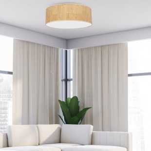 Lampa sufitowa CORK White/Cork 3xE27  60cm