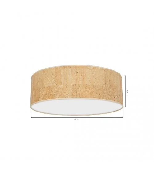 Lampa sufitowa CORK White/Cork 3xE27  60cm