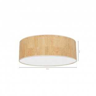 Lampa sufitowa CORK White/Cork 3xE27  60cm