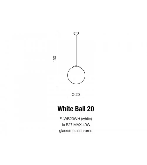 Lampa White Ball 20