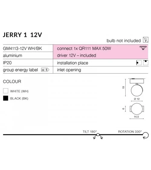 JERRY 1 Black 12V