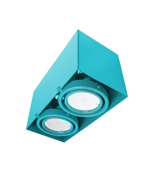 LAMPA SUFITOWA BLOCCO TURKUS 2x7W GU10 LED