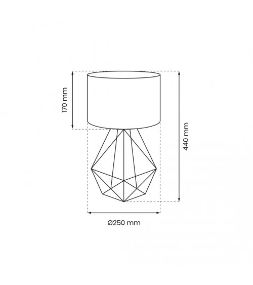 Lampka nocna BASKET WHITE 1xE27