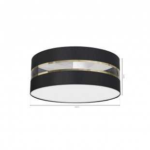 Lampa Sufitowa ULTIMO BLACK 2xE27 40cm