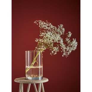 BOUQUET wazon stołowy 29cm Chrom/Przezroczysty