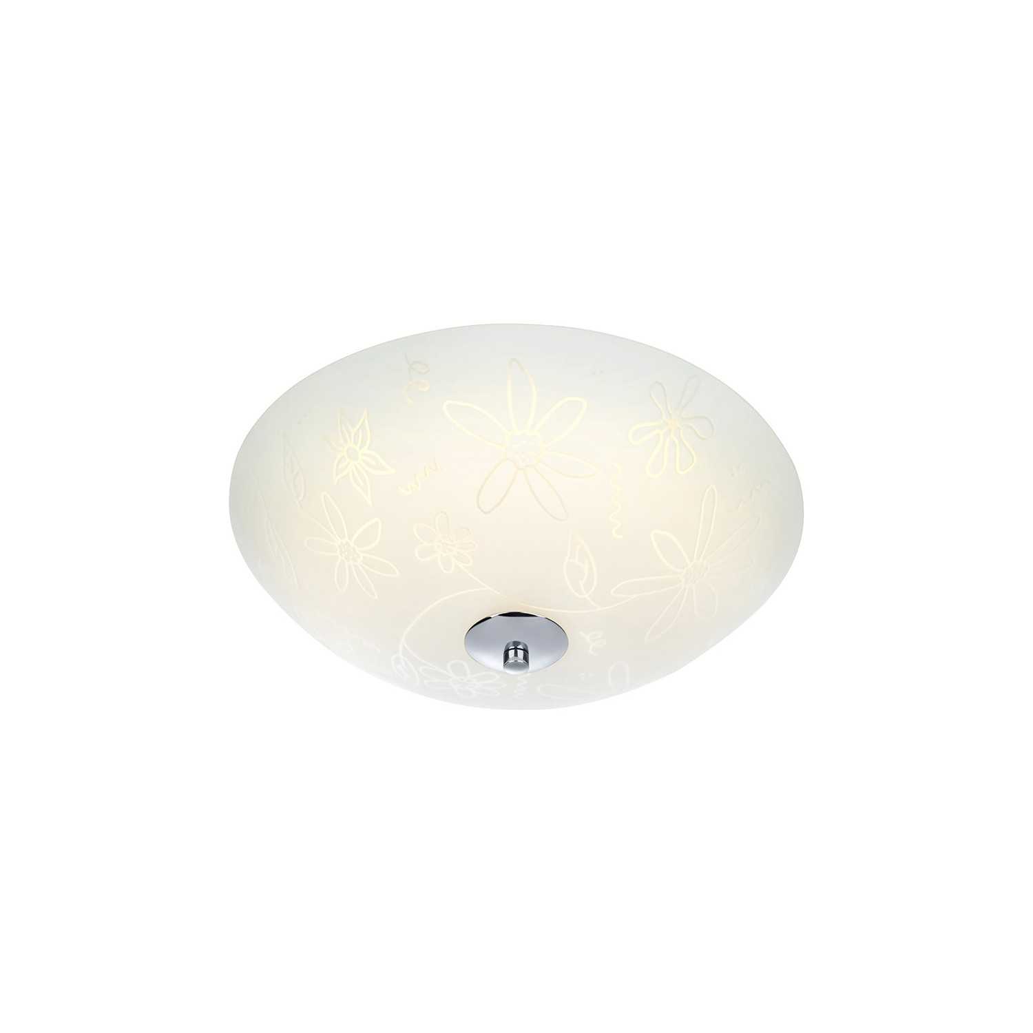 FLEUR Plafon LED 35cm Biały/Chrom