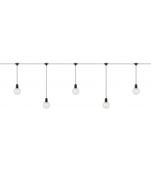 GARDEN 24 DECO LIGHT CHAIN 10L EXTRA BLACK/CLEAR