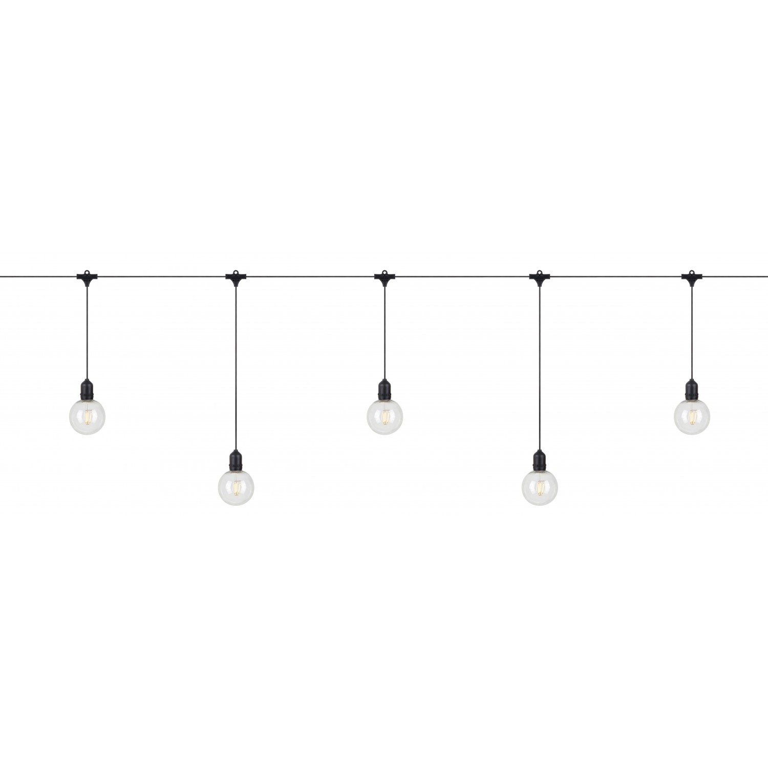 GARDEN 24 DECO LIGHT CHAIN 10L EXTRA BLACK/CLEAR