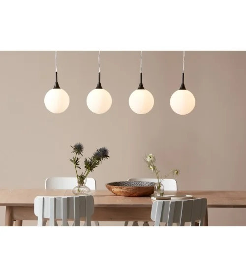 QUATTRO XL Pendant 4L Black/White