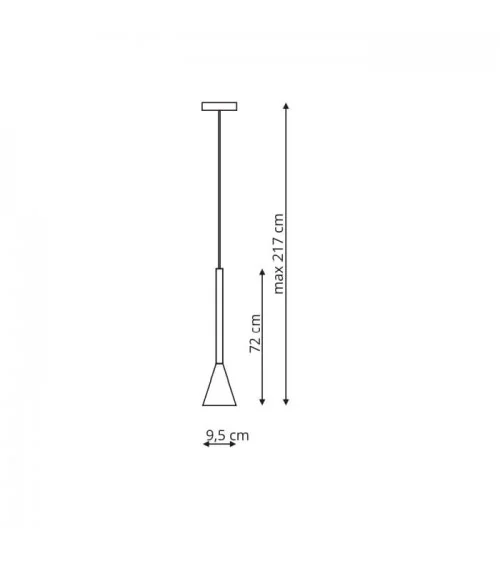 Arizona lampa wisząca czarny/zloty LP-074/1P BK/GD