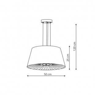 Bali lampa wisząca biała LP-1322/1P WH