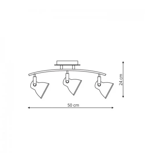 Bolzano 3 kinkiet nikiel LP-8067/3W