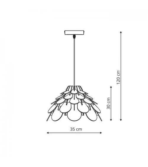 BURGO lampa wisząca mała LP-101335/1P S