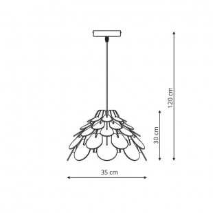 BURGO lampa wisząca mała LP-101335/1P S