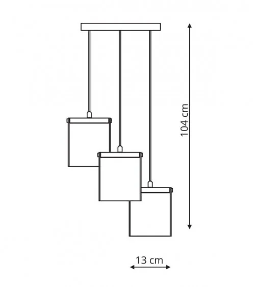 Cantos 3 lampa wiszaca LP-1114/3C