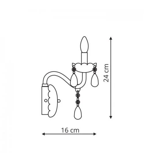 Cristallo kinkiet LP-2940/1W