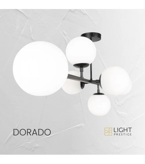 Dorado 8 lampa wisząca czarna LP-002/8P BK