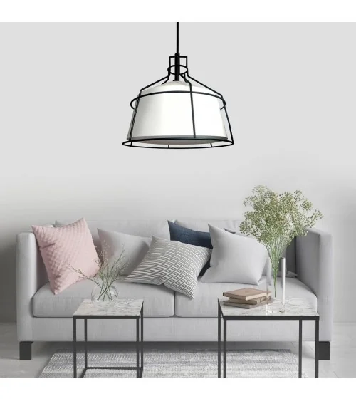 Dritto lampa wisząca średnia biała LP-123/1P M WH