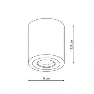 Faro XL oprawa natynkowa chrom LP-1464/1SM XL CH