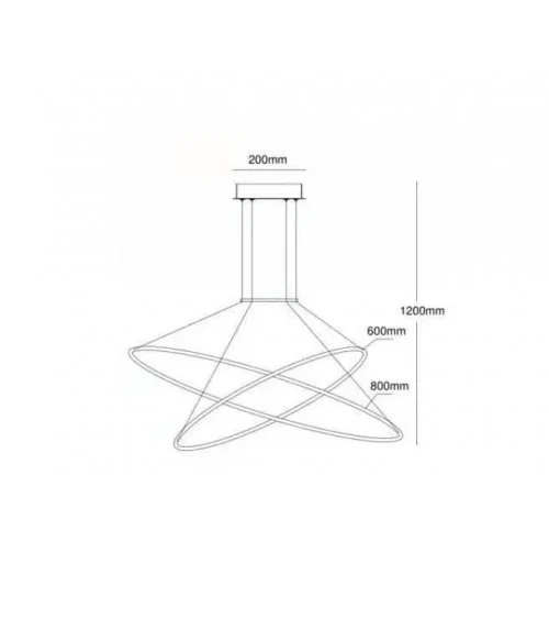 Halifax lampa wisząca czarna LP-940/2P 4BK