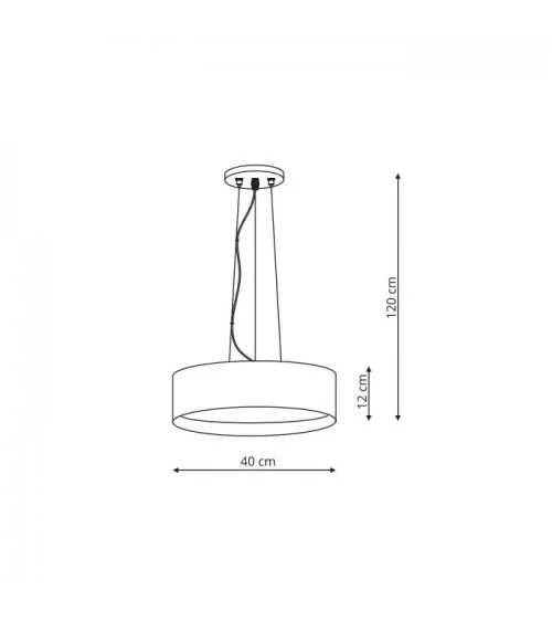 Hudson lampa wisząca biała LP-043/1P WH