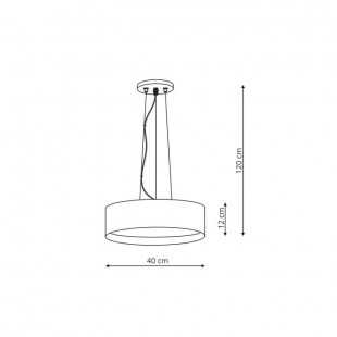 Hudson lampa wisząca biała LP-043/1P WH