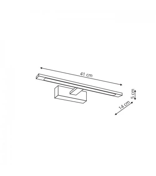 Isla kinkiet biały średni z IP44 3000K GS-LWB-12W/3 WH