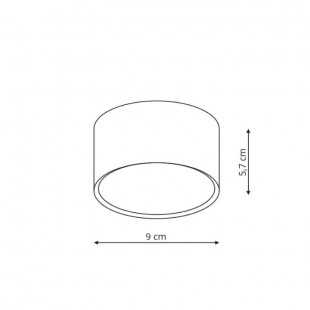 Kendal oprawa natynkowa biala IP54 LP-6331/1C IP54 WH