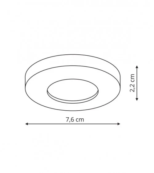 Lagos oczko podtynkowe okrągłe białe IP65 LP-440/1RS WH