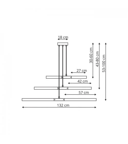 Lugano 3 lampa wisząca LP-2828/3P