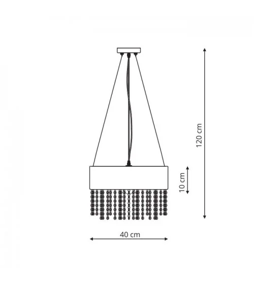 Madryt lampa wisząca biała LP-81458/1P WH