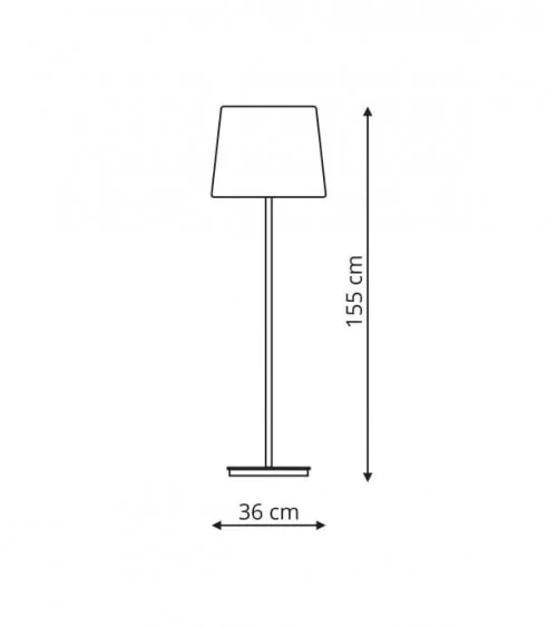 Marbella lampa podłogowa czarna LP-332/1F BK