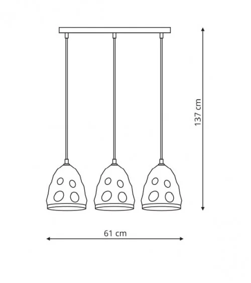 Melt 3 lampa wisząca LP-126/3L