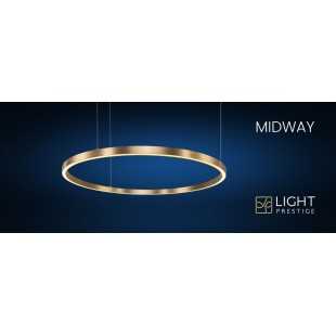 Midway lampa wisząca duża złota LP-033/1P L GD