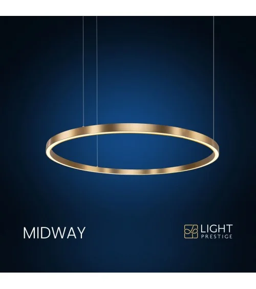 Midway lampa wisząca mała złota LP-033/1P S GD