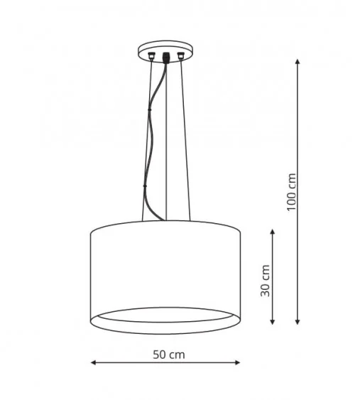 Milk lampa wisząca biała LP-021/4P WH