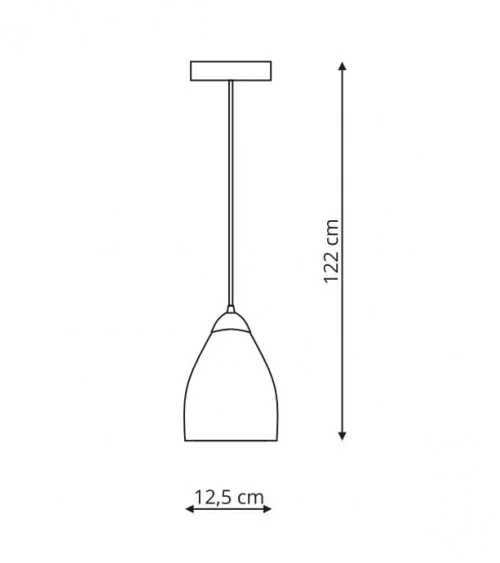 Niki 1 lampa wisząca dymna LP-567/1P dym