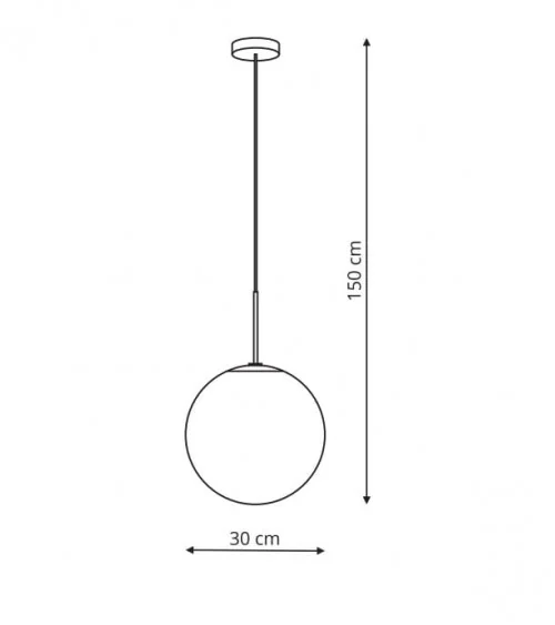 Palla lampa wisząca chrom LP-2844/1P CH