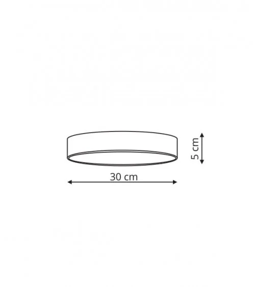 Rapido plafon mały biały 3000K LP-433/1C 3S WH