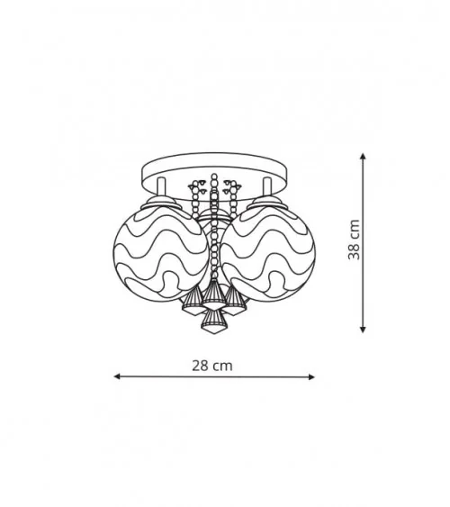 Sada 3 plafon LP-119/3C