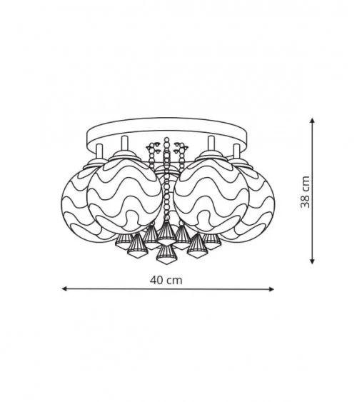 Sada 5 plafon LP-119/5C